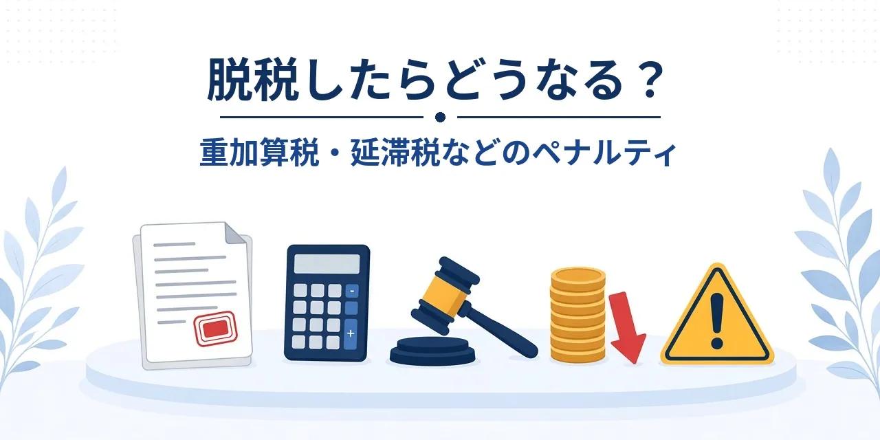 脱税したらどうなる？脱税のペナルティについて